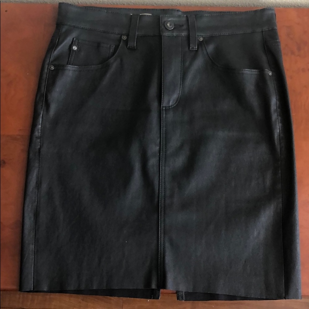 AG Jeans Leather Skirt